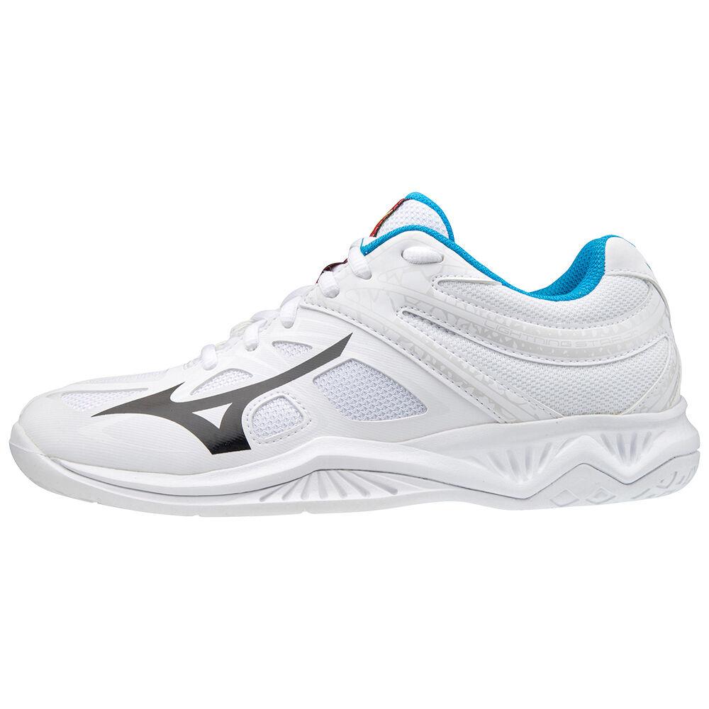 Zapatillas Voleibol Mizuno Lightning Star Z5 Hombre Blancas/Negras/Azules Outlet HQUJ-28036